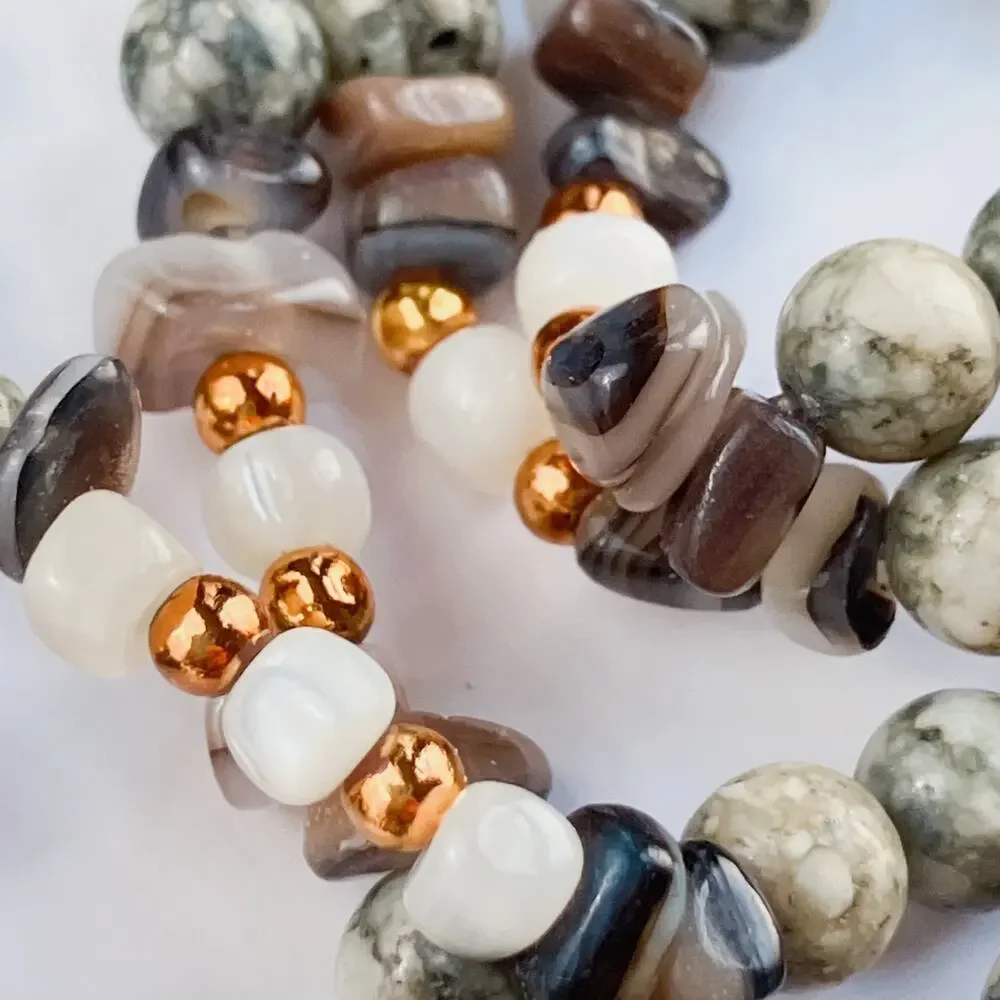 VTG Gemstone Necklace 23.5